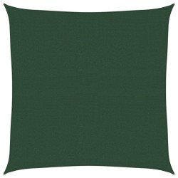 Voile d'ombrage 160 g/m² Vert foncé 4,5x4,5 m PEHD 