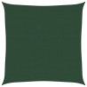 Voile d'ombrage 160 g/m² Vert foncé 4,5x4,5 m PEHD 