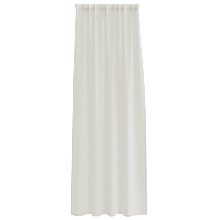 Rideaux avec des rideaux 2 pcs Crème 140 x 260 cm Polyester 