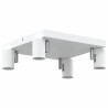 Projecteur de plafond ajustable 4 voies blanc E27 