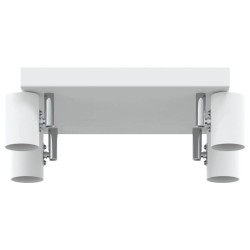 Projecteur de plafond ajustable 4 voies blanc E27 