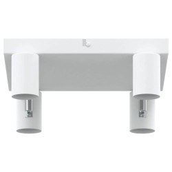 Projecteur de plafond ajustable 4 voies blanc E27 