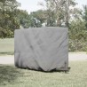 Housse de remorque chevaux gris 396x178x250 cm tissu non tissé 