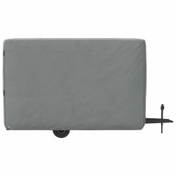 Housse de remorque chevaux gris 396x178x250 cm tissu non tissé 