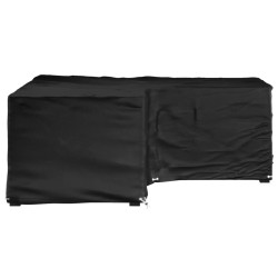 Housse de salon de jardin en forme de L 12 œillets 185x185x70cm 