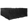 Housse de salon de jardin en forme de L 12 œillets 185x185x70cm 