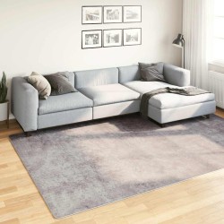 Tapis lavable antidérapant 190x300 cm gris 