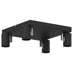Projecteur plafond 4 voies réglable noir E27 
