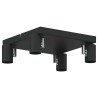 Projecteur plafond 4 voies réglable noir E27 