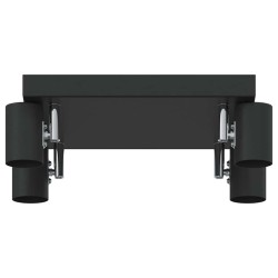Projecteur plafond 4 voies réglable noir E27 