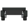 Projecteur plafond 4 voies réglable noir E27 