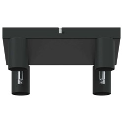 Projecteur plafond 4 voies réglable noir E27 