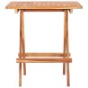Table de bistro pliable 60x60x65 cm Bois de teck solide 