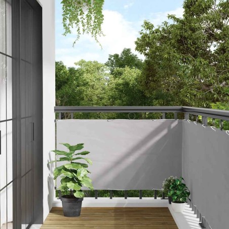 Écran d'intimité de balcon gris 700x120 cm PVC 