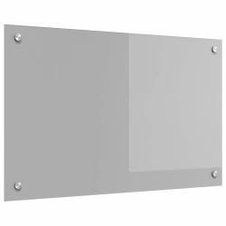 Éclairage de derrière de cuisine gris clair 80x50x0,6 cm en verre trempé 