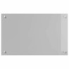 Éclairage de derrière de cuisine gris clair 80x50x0,6 cm en verre trempé 