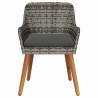 Chaises de jardin avec coussins 2 pcs Gris Poly Rattan 