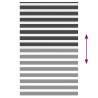 Store zèbre noir 150x200 cm largeur du tissu 145,9 cm polyester 