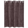 Rideaux en velours 2 pcs avec œillets marron 140x140 cm 