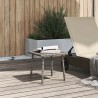 Table basse de jardin rectangulaire gris 40x40x37 cm rotin 