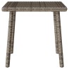 Table basse de jardin rectangulaire gris 40x40x37 cm rotin 