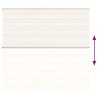 Store zèbre beige marbré largeur du tissu 160,9 cm polyester 