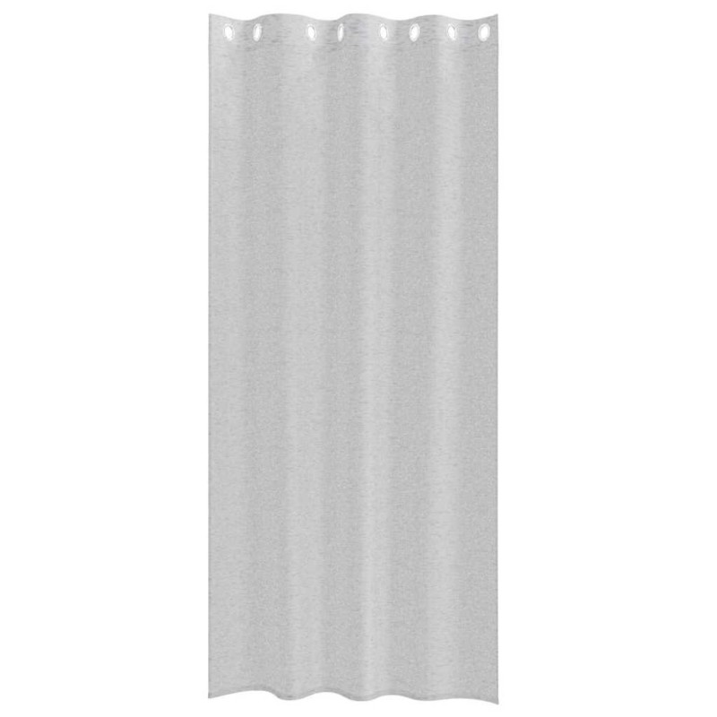 Rideaux 2 pcs Gris clair 140 x 245 cm Polyester 