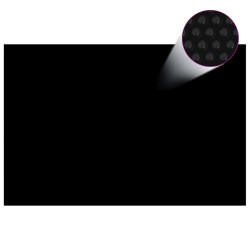 Couverture de piscine Noir 300 x 200 cm PE 
