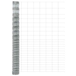 Poteaux de clôture 22 pcs U-Channel 160 cm en Acier Galvanisé 