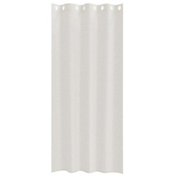 Rideaux avec des rideaux 2 pcs Crème 140 x 245 cm Polyester 