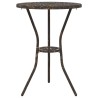 Set de Bistro de Jardin 3 Pièces en Aluminium Couleur Bronze 
