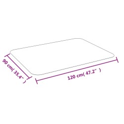 Tapis pour stratifié ou moquette 90 cm x 120 cm  