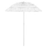 Parasol de plage Hawaii blanc 180 cm 