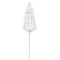 Parasol de plage Hawaii blanc 180 cm 