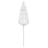 Parasol de plage Hawaii blanc 180 cm 