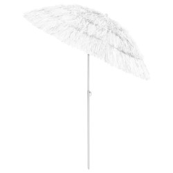 Parasol de plage Hawaii blanc 180 cm 