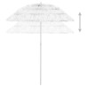 Parasol de plage Hawaii blanc 180 cm 