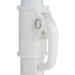 Parasol de plage Hawaii blanc 180 cm 