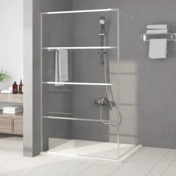Paroi de douche Argenté 115x195 cm Verre ESG transparent 