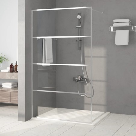 Paroi de douche Argenté 115x195 cm Verre ESG transparent 