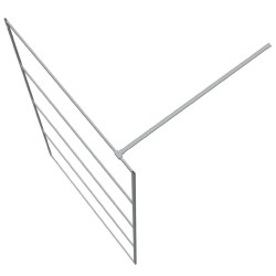 Paroi de douche Argenté 115x195 cm Verre ESG transparent 