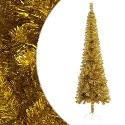 Sapin de Noël étroit Doré 120 cm  
