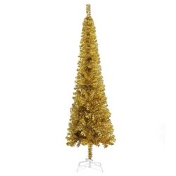 Sapin de Noël étroit Doré 120 cm  