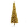 Sapin de Noël étroit Doré 120 cm  