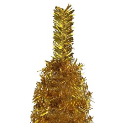 Sapin de Noël étroit Doré 120 cm  