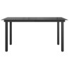 Table de jardin Noir 150x90x74 cm Aluminium et verre 