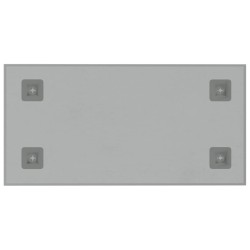 Tableau noir magnétique mural Blanc 60x30 cm Verre trempé 