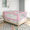 Barrière de sécurité de lit enfant Rose 90x25 cm Tissu 