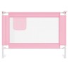 Barrière de sécurité de lit enfant Rose 90x25 cm Tissu 
