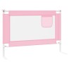 Barrière de sécurité de lit enfant Rose 90x25 cm Tissu 